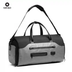 折りたたみ式トラベルバックパックメンズショートトラベルワンショルダーハンドバッグ屋外防水多機能スーツフィットネスバッグ
