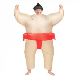 相撲インフレータブルコスチューム国境を越えたハロウィーン大人の太った男面白いクリスマスステージパフォーマンス漫画人形の小道具
