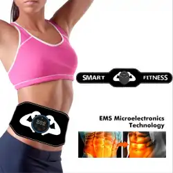 EMSパルス腹部マッスルステッカーマッサージ痩身ベルト腹部腹部ステッカーフィットネスシェーピングベルトインテリジェントマッサージ器具