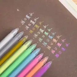 新しい大容量ハイライトペン日記グラフィティペンの学生がキーフラッシュペンハイライトペンの髪の学生の文房具を描く