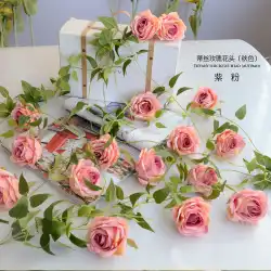 バラの花頭シミュレーション結婚式DIY花壁花球花素材撮影小道具背景壁8cm花