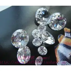 ジルコンルースダイヤモンド人工石ジュエリーアクセサリーダイヤモンドファセットDIYジュエリー素材