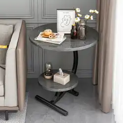 ソファサイドキャビネットシンプルなベッドサイド小さなコーヒーテーブルヨーロッパの小さな小さなテーブルライト豪華なシンプルな小さな丸いテーブルの寝室