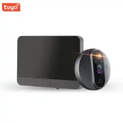 Tuyaスマートキャッツアイビデオドアベルワイヤレスwifiは音声インターホン電子キャッツアイはtuyaをリモートで監視できます