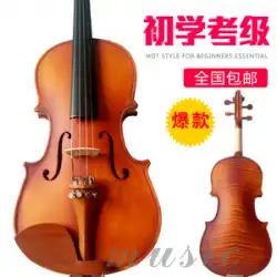 手作りパターンバイオリン初心者グレードテスト大人の子供用バイオリン無垢材バイオリン