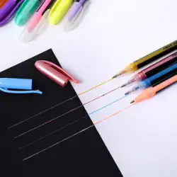 蛍光ペンアカウントペン6107-48カラージェルグリッターペン+パステルペン+メタルペンケース