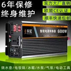 Ruiqiハイパワーカーインバーター12V24V48V60V72vから220vカーバッテリーブーストコンバーター
