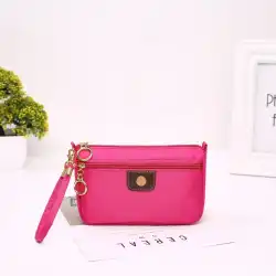 女の子の財布の新しい韓国版携帯電話財布カードバッグキーバッグハンドキャリークロスバッグオックスフォード布ナイロン防水バッグ