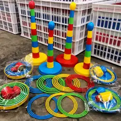 遊園地のナイトマーケットの屋台フープ投げフープフープおもちゃ子供の親子ゲーム国境を越えたソースメーカー