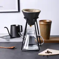 手作りコーヒーポットセットV60ドリップタイプフィルターカップホルダーシェアリングポット手作りポット家庭用コーヒー器具