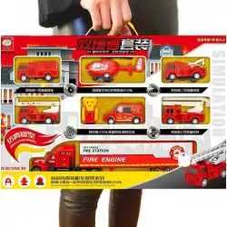 メーカーおもちゃ車子供のおもちゃ建設車両消防車航空機モデル衛生コンテナトラックセットh25