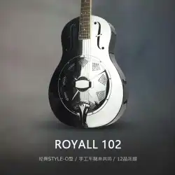 [ROYALL] 102ブルースギターレゾネーターメタルスライダーDuobaoマイクブルースLisheng