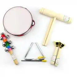 手のガラガラの指導は、幼児向けのオーストリアの打楽器のおもちゃを教える音楽の初期のセットの組み合わせErの子供の夫のクラスの啓発を支援します。