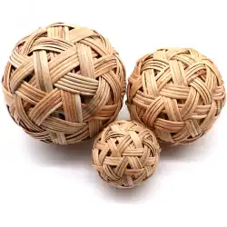 蹴鞠ボール籐ボール仕上げ竹アジサイ古代サッカー子供のおもちゃボール小道具工芸品親子衣装写真