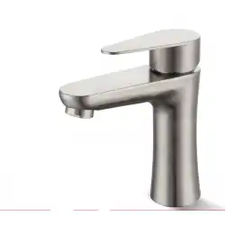 304ステンレス鋼の蛇口は単一の冷たい洗面器の家庭用浴室の手洗いの洗面器の熱いおよび冷たい洗面器の蛇口を高めました