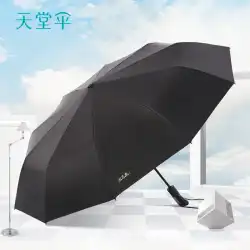 パラダイス傘傘全自動シンプル無地サンシェード日焼け止め雨雨傘折りたたみサンシェード傘メンズ風