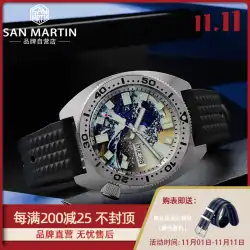 サンマルティン時計アーミーソウルカスタム時計6105-8000ダイビング時計機械式時計時計男性SN0068