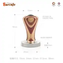 カラーウッドフラワーハンドルコーヒーパウダーマシンあらゆる種類のコーヒーマシンに適したステンレススチールパウダーハンマーコーヒー器具