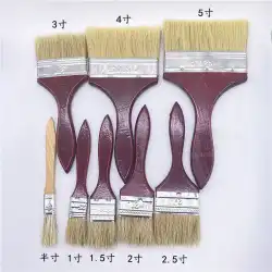 。全箱価格豚毛ペイントブラシブラシオイルブラシ赤い木製ハンドル使いやすいブラシ毛ブラシhalf-inch-5