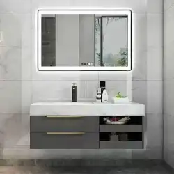 リノベーション主な素材バスルーム洗面台大理石購入スマートバスルームミラーキャビネットモダンミニマリストミニマリストラグジュアリー