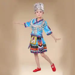 女性ダンスマイノリティ彼女国籍パフォーマンスコスチューム幼児広西ミャオ民族スタイル61子供用パフォーマンスコスチューム
