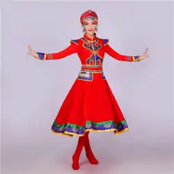 新しいモンゴルの服エスニックモンゴルのドレス、ローブ、スクエアダンスの服、草原のダンス、ガチョウのダンス、箸のダンスの服