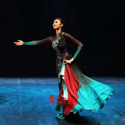 モンゴルのダンス衣装エレガントな大きなスイングスカート張ゼクシンと同じ段落天国のフォークダンスパフォーマンスダンス衣装アートテスト服女性