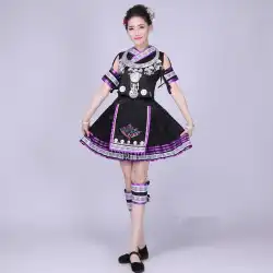 ミャオ族の衣装八尾族の衣装女性の雲南イ族の少数派ZhuangLiTujiaダンス衣装