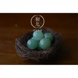 天然水晶玉水晶玉の装飾品天然のDongling翡翠の粗い石は、ハートホイールのLiaoyu石で遊ぶために無孔の緩いビーズを磨きました