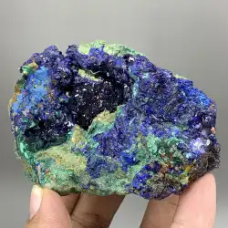 自然の装飾品青い銅鉱石マラカイト共生鉱物原石鉱石標準鉱石オリジナルの生態学的な収集可能な装飾品