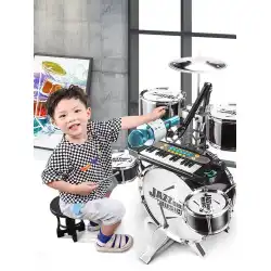 手ごろな価格の大型ドラムおもちゃ子供初心者ホームジャズドラム楽器3-6歳1男の子女の子赤ちゃん
