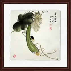 漢鵬純粋な手描きの中国絵画牡丹の花と鳥の風景風景リビングルームポーチ書道と絵画装飾絵画4フィート8オープン