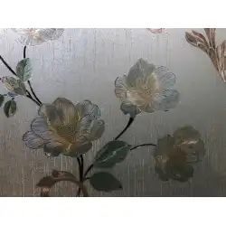 塗装された牧歌的な静電非粘着性ガラスフィルムフィルムウィンドウデカール紙透明非j透明アメリカンスタイルの寝室