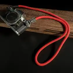 マウンテニアリングロープカメラストラップマイクロシングルカメラストラップポラロイドストラップレトロカメラロープSLRカメラショルダーストラップ