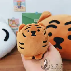 韓国の大きな顔の虎の減圧おもちゃピンチ音楽無職の虎の減圧バッグぬいぐるみペンダントかわいい漫画の贈り物