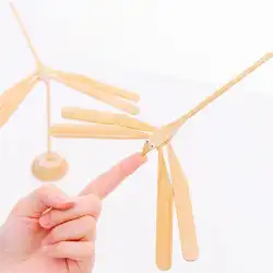 バランス竹とんぼ吊り重力おもちゃ子供の手作りノスタルジックギフトタンブラー飾り竹バランス鳥