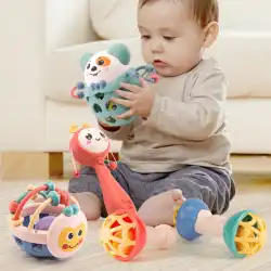 揺れるドラムガラガラ赤ちゃんおもちゃパズル1歳は新生児を噛むことができます0-3-6-12ヶ月の赤ちゃんと音楽8