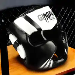 競争力のあるボクシングヘルメットヘッドガード大人のテコンドー子供用ヘッドギア男性サンダムエタイ厚みのある戦闘トレーニング