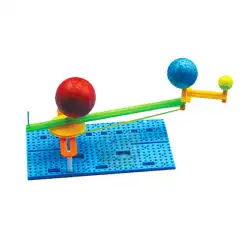 子供の科学実験太陽、地球、月は小学生のための3つのボールをモデル化します物理的な組み立て材料科学と技術の小さな生産玩具