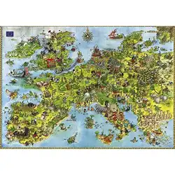 【スポット】ドイツ輸入パズル大人大規模ヨーロッパ地図4000点知育玩具