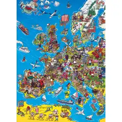 クレメントーニイタリア輸入大人のジグソーパズル39384ヨーロッパ地図海辺1000ピースパズル