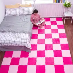 同じベッドサイドブランケットとかわいいネットレッドでいっぱいの子供のステッチカーペットの寝室は、リビングルームの正方形のパズルフロアマットをカットすることができます