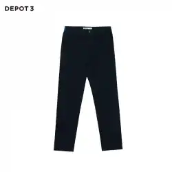 DEPOT3メンズジーンズ国内オリジナルデザインブランド輸入染色工程カラースポットテーパードジーンズ