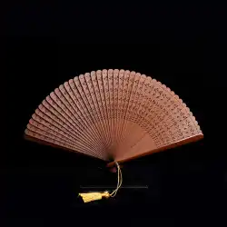 All Bamboo Dragonfly All Bamboo Ancient Fan Folding Fan Classical Chinese Style Women&#39;s Mini Portable Folding Mini