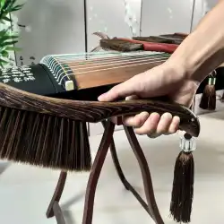 古筝ブラシやわらかい髪のピアノスイープアッシュブラシクリーニング用品特別なピアノブラシのほこりの除去は、Rが髪の毛を失うことはありません無垢材のドラムブラシハンドル。