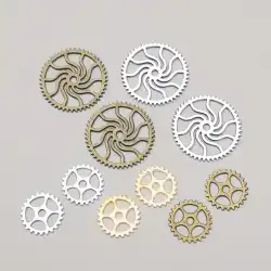 XiaoyaojiaレトロギアヘアアクセサリーバーホイストDIY合金素材ロリータネックレスブレスレット手作りの装飾品