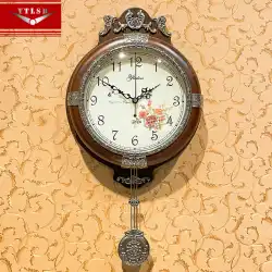 ヨーロピアンスタイルの時計Lishengスイープセカンドムーブメントリビングルームウォールウォッチホームレトロウォールクロック中国の新しいファッションウォールクロック