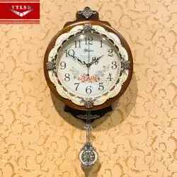 ヨーロピアンスタイルの時計Lishengムーブメントリビングルームウォールウォッチホーム雰囲気レトロウォールクロック中国の新しいファッションウォールクロック