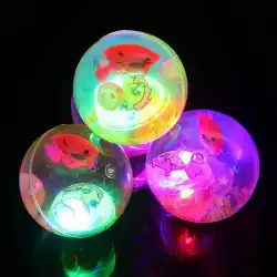 ゴムボール弾むボールシリコーン子供用ピンボールおもちゃジャンプボールはおもちゃの発光ボールバウンスを照らします