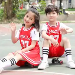 パフォーマンスコスチューム小中学生男の子と女の子バスケットボール赤ちゃんチアリーダーコスチュームララエアロビクスダンス服
